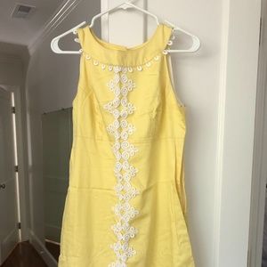 Lilly Pulitzer Yellow Shift with Embroidery